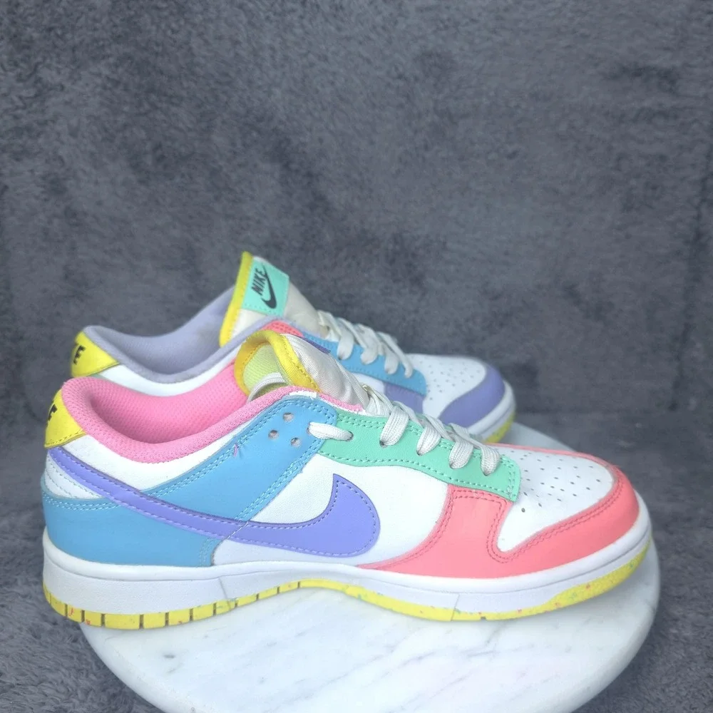 Nike Dunk Low Shoes Womens Size 8 Multicolor Pastel Easter Sneakers DD1872-100